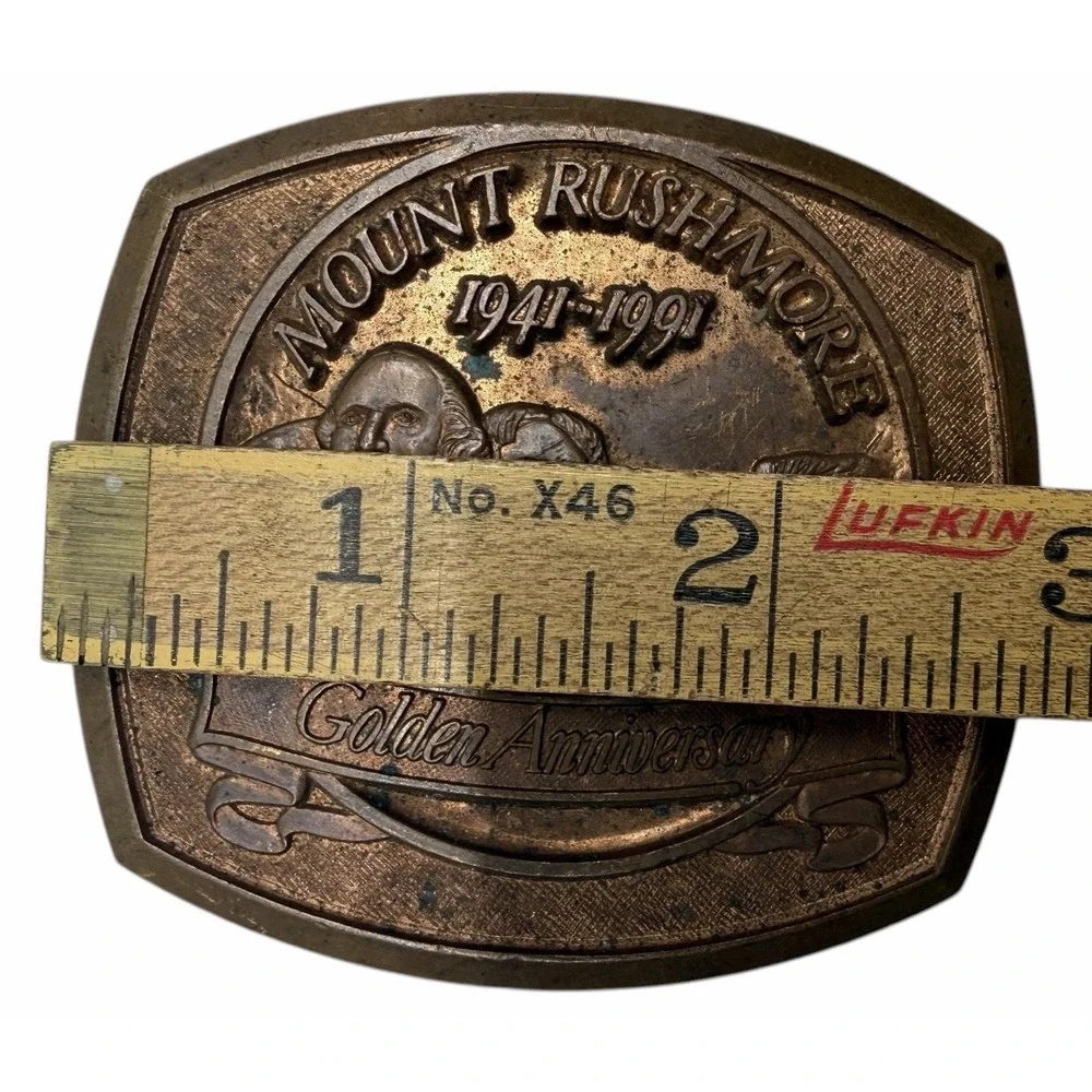1991 Mount Rushmore‎ 50th Golden Anniversary Belt Buckle